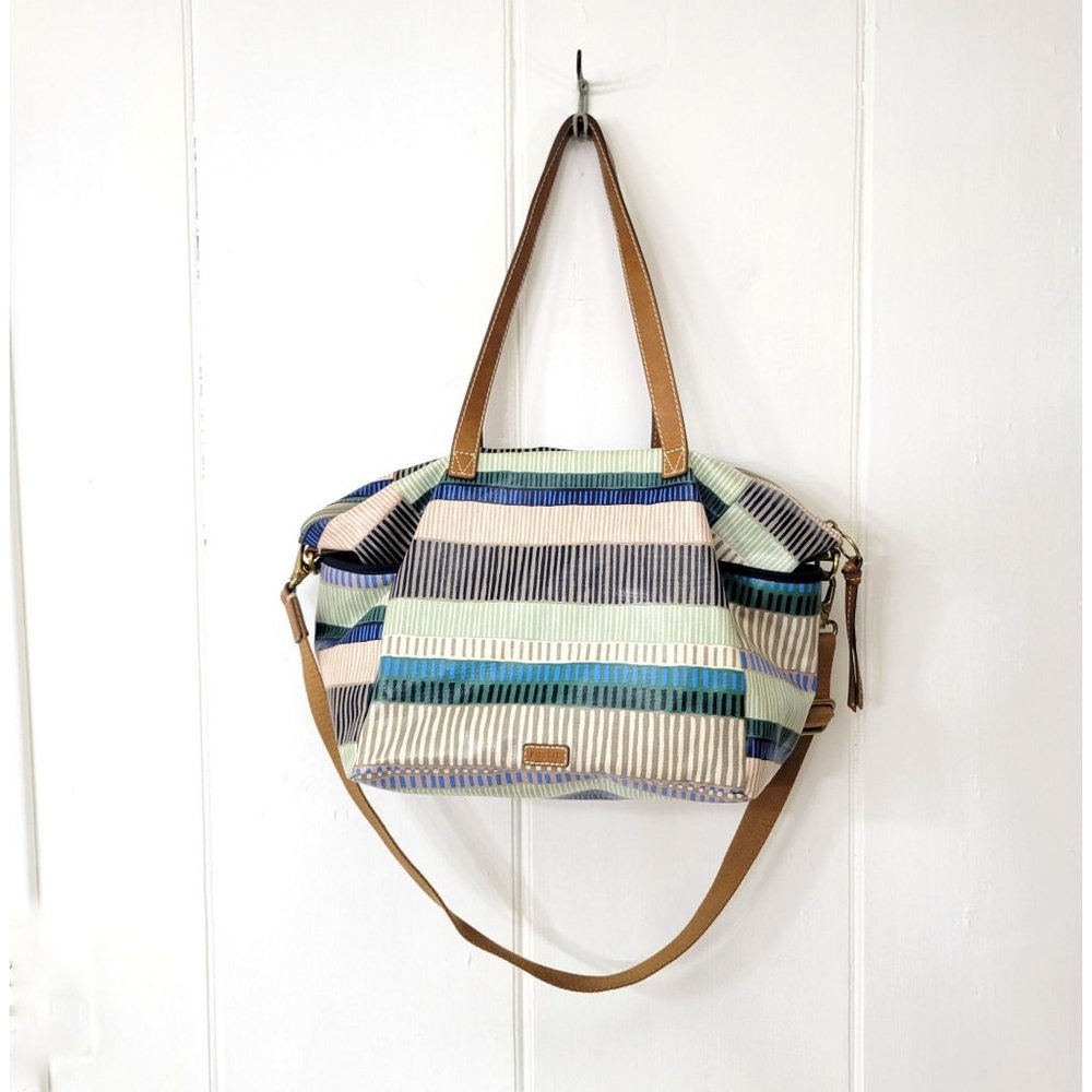 Fossil PVC Coated Canvas Tote Bag